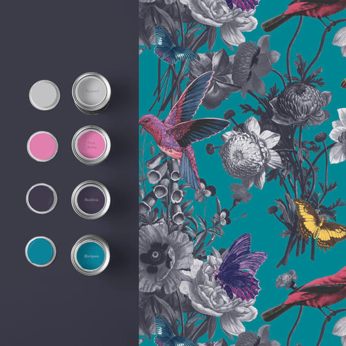 Graham & Brown Vliesbehang - Jardin Teal - 10mx52cm - vtwonen shop