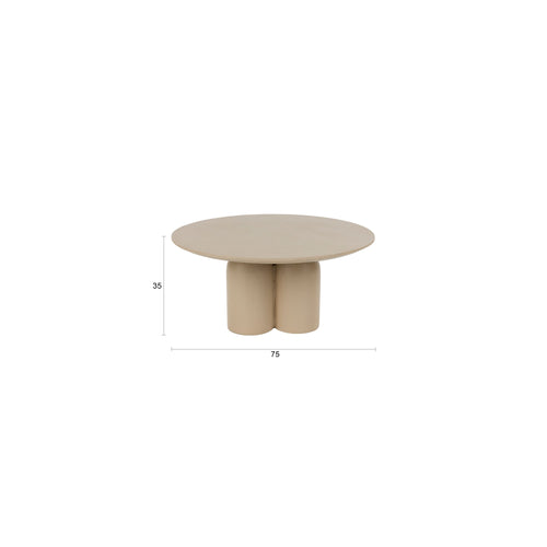 Housecraft Living Ces Salontafel Rond 75 cm Beige - vtwonen shop