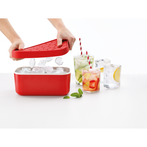 Lékué IJsblokjesvorm met bewaardoos