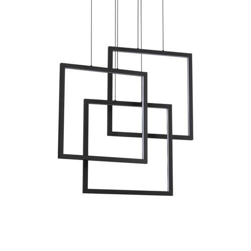 LED decoratieve geïntegreerde hanglamp zwart, 83000K