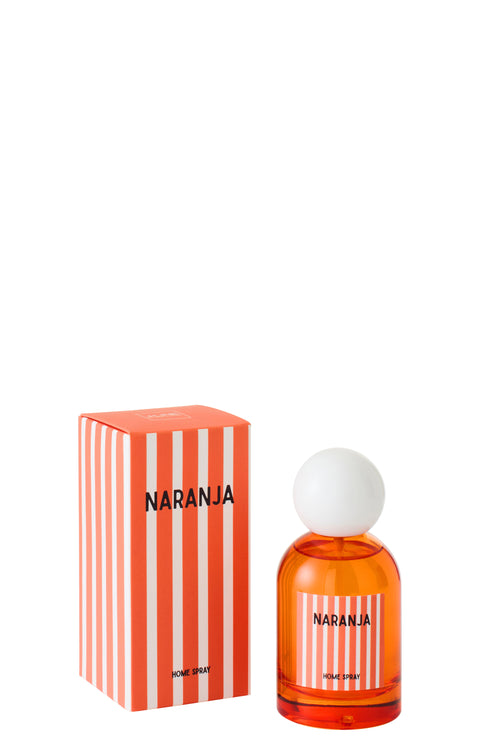 J-Line huisparfum Naranja - Mandarin Moments - glas - oranje - small