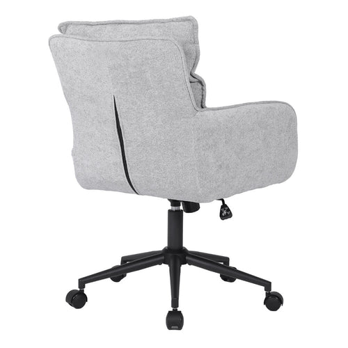 HOME DELUXE bureaustoel CORA geweven stof grijs - in hoogte verstelbaar - vtwonen shop