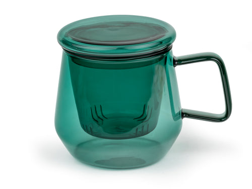 Bredemeijer -Tea for one Livorno glas jadegroen 290ml - vtwonen shop