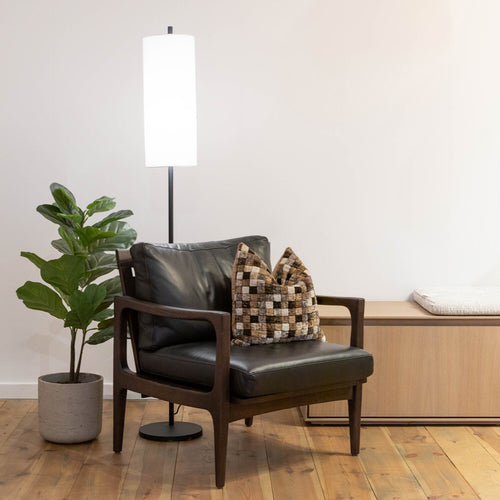 Atmooz vloerlamp Kieran - zwart - Ø 25 x H 160 cm - E27