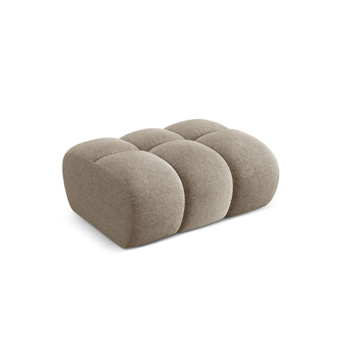 Cosmopolitan Design - Poef Treno chenille donkerbeige - 70x90x42cm