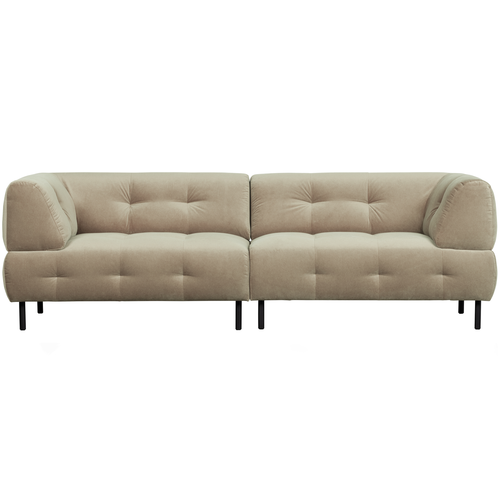 WOOOD 4-zits bank Lloyd - Velvet - Sea Salt - 75x245x90