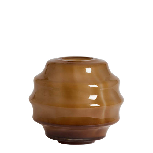 Light & Living vaas Nayoro - bruin - Ø32.5cm