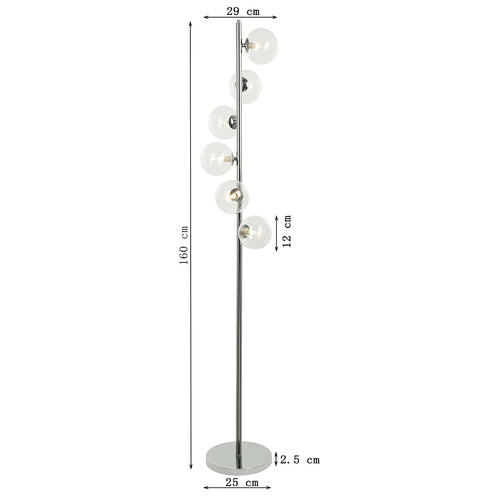 Kare Design Vloerlamp Scala Balls 160cm chroom - vtwonen shop