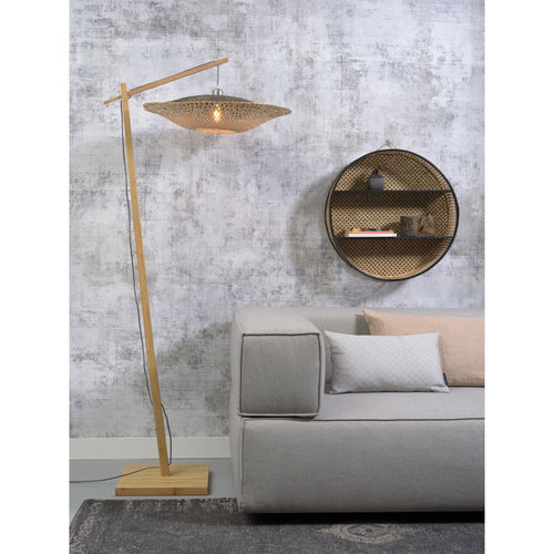 GOOD&MOJO vloerlamp Kalimantan - bruin - Ø60cm - vtwonen shop