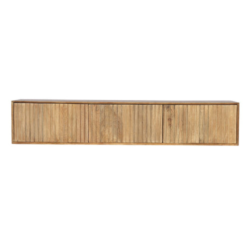 StarFurn Zwevend Tv-meubel Madison - Naturel Hout - 160x35x30cm - vtwonen shop