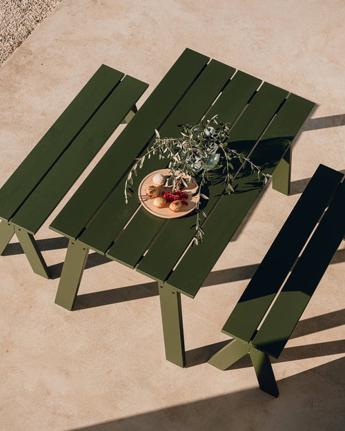 noo.ma Navo buiten tafel - 140 x 77 cm, Forest Green