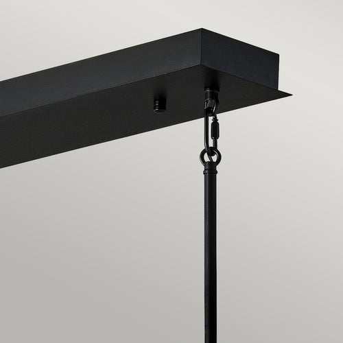 Elstead Hinkley Styx Geïntegreerde LED Bar Plafondlamp Zwart & Verguld Goud, 3000K