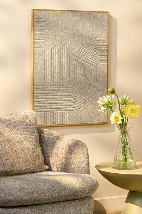 Mica Decorations Mista Wanddecoratie - L60 x B3 x H80 cm - 100% FSC - Mdf - Bruin - vtwonen shop