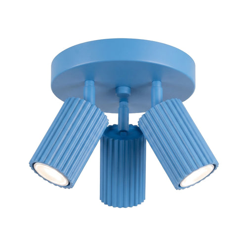 Sollux Lighting Plafondlamp KARBON 3P azuur - 19,5x19,5x18cm