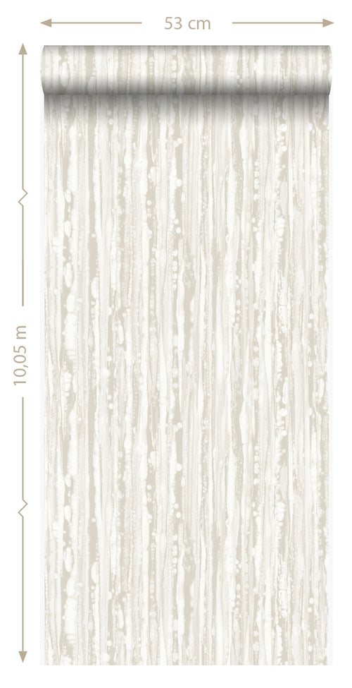 Origin Wallcoverings behang strepen gebroken wit - 53 cm x 10,05 m - 346639 - vtwonen shop