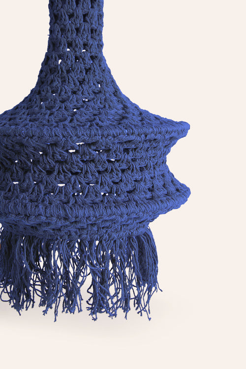 Calma House Plafondlampenkap Pleko - Donkerblauw - 30x50