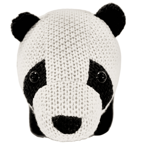 Pintado & Lacado knuffeldier Panda - zwart - 52 cm