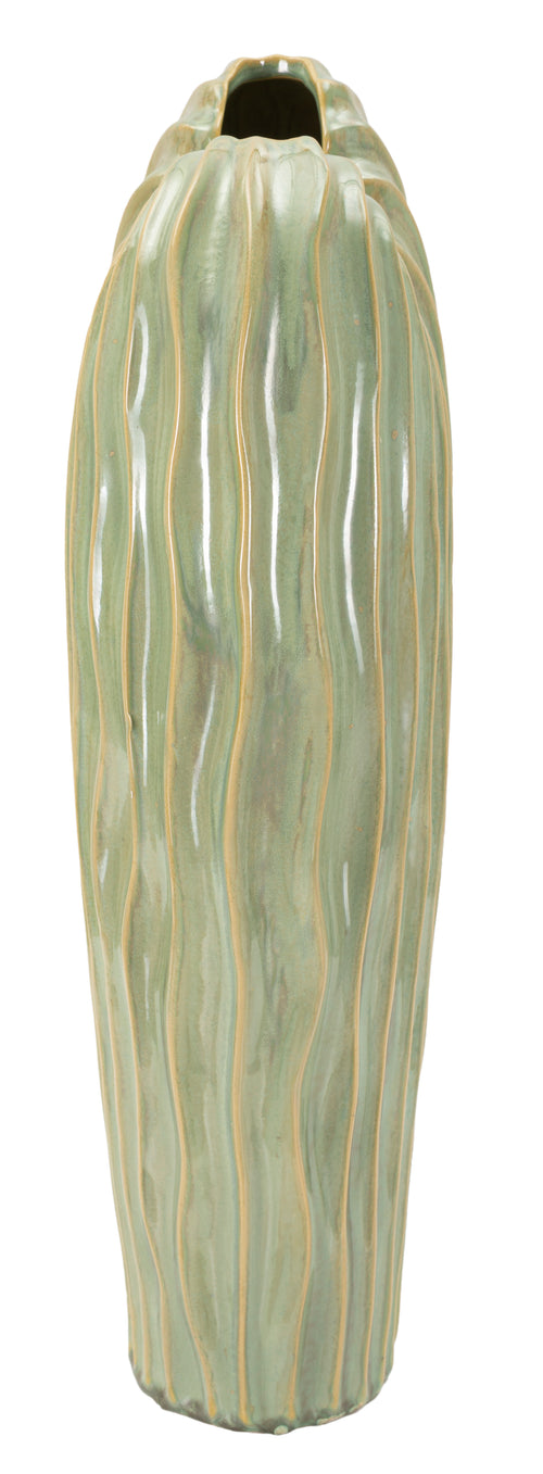 Mauro Ferretti vaas - 27x14x46,5 cm - groen
