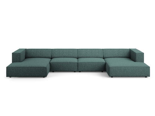 Cosmopolitan Design Panoramische bank Arendal 6-zits, chenille, olie - 166x364x70cm
