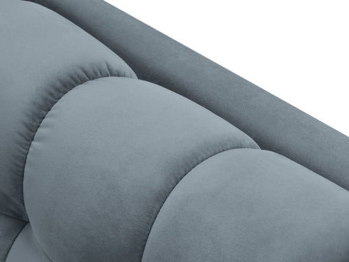 Cosmopolitan Design linker meridiaan Bali flueel, lichtblauw - 185x102x75cm