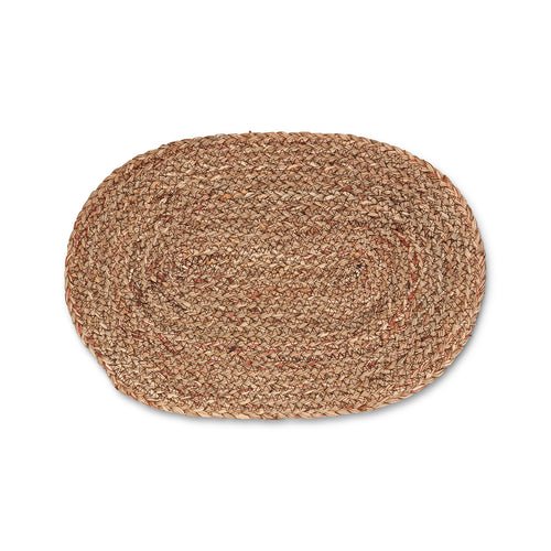 Salt & Pepper - Placemat 45x30cm ovaal maisblad donkerbruin TableTop - Set van 4