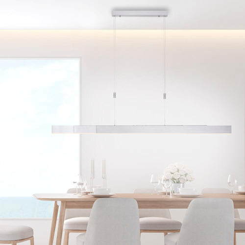 Neuhaus PURE hanglamp e-Slide - 3 lichts - 200  x 200   cm - mat chroom - vtwonen shop