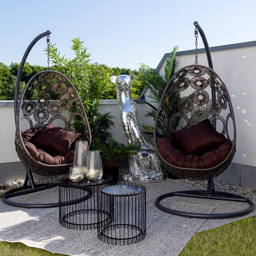 Kare Design Hängend fauteuil Ibiza bruin