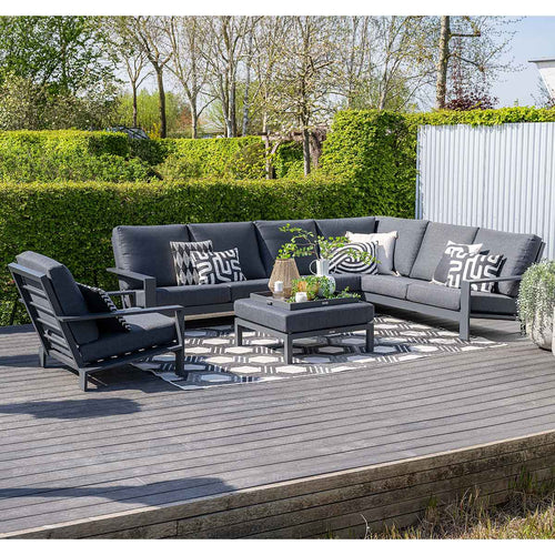 Garden Impressions loungeset Coba donker grijs - 5-delig - vtwonen shop