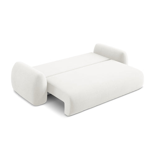 LaMiaSofa 3-zits slaapbank Ferretti - bouclé - wit - 266x121x95
