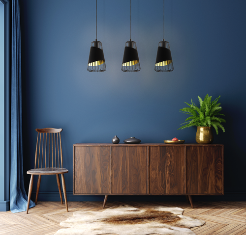 EGLO hanglamp Austell - e27 - 76,5 cm - zwart/goud - vtwonen shop