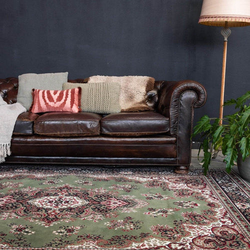 Interieur05 vloerkeed Nain - groen - 150x80cm