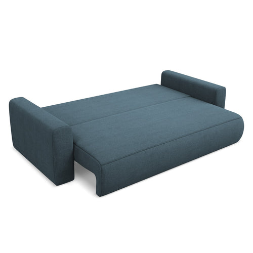 LaMiaSofa 3-zits slaapbank Perugia - textuurstof - jeans - 238x105x82