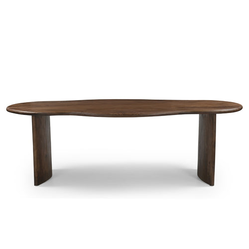 DÉJA Living Eettafel Tornio - Organisch Donkerbruin Hout - 240x110x76cm