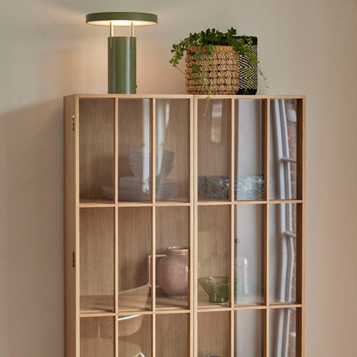 Hübsch bord Fuyu - glas - ø20xh2cm - vtwonen shop