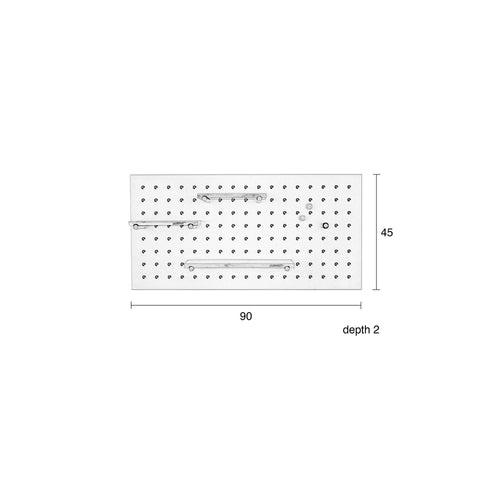 Zuiver Bundy Ophangbord/ Mageneetbord Wit - vtwonen shop