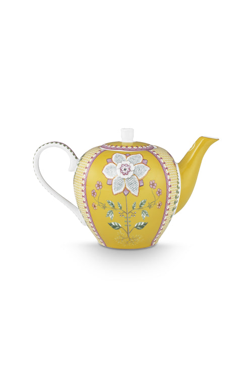 Pip Studio Theepot - Lily&Lotus - Geel - 18cm