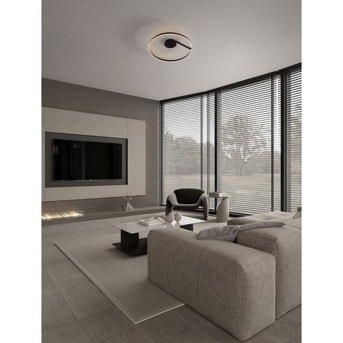 Nova Luce BIANCO Geïntegreerde LED-plafondlamp, halfverzonken, zandzwart, Triac dimbaar, 48W, 3118lm, 2700-3000-4000K kleurtemperatuur.
