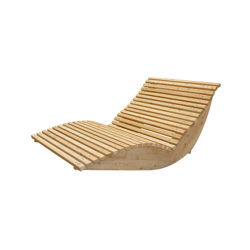 HOME DELUXE Golvend houten ligstoel WOLGA - 120 cm