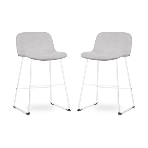 Nolon Nino-Mats Barkrukken Set van 2 - Beige - Wit - 65 cm - vtwonen shop