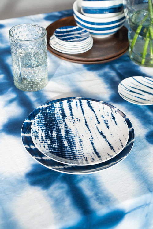 vtwonen - Tie-Dye Dinerborden - Serviesset van 2 - 25.5cm - vtwonen shop