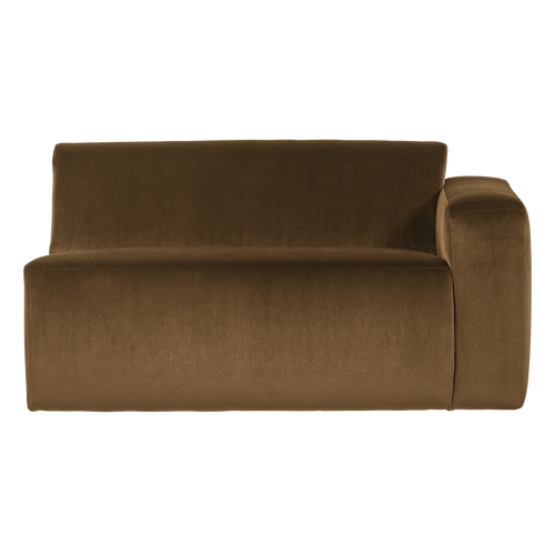WOOOD 1,5-zits bank arm rechts Mojo Base - Velvet - Honinggeel - 74x145x97