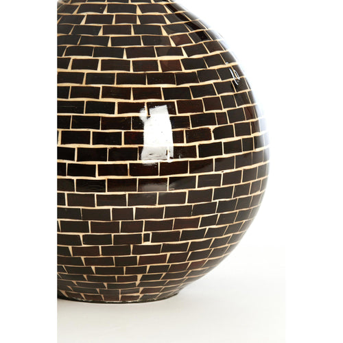 Light & Living vaas Elorza - bruin - Ø22cm