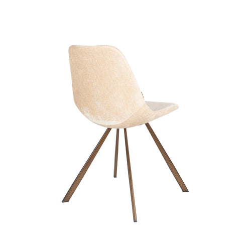 Dutchbone Franky Eetkamerstoelen Beige - Set van 2