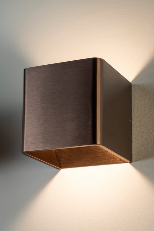 Artdelight Wandlamp Fulda - Donker Brons