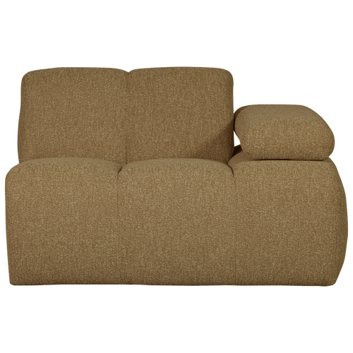 WOOOD 1-zits bank met arm rechts Mojo - Bouclé - Beige - 74x120x97 cm - vtwonen shop