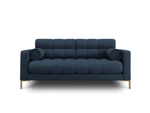 Cosmopolitan Design Bank Bali 2-zits, structurele stof, blauw - 96x152x75cm
