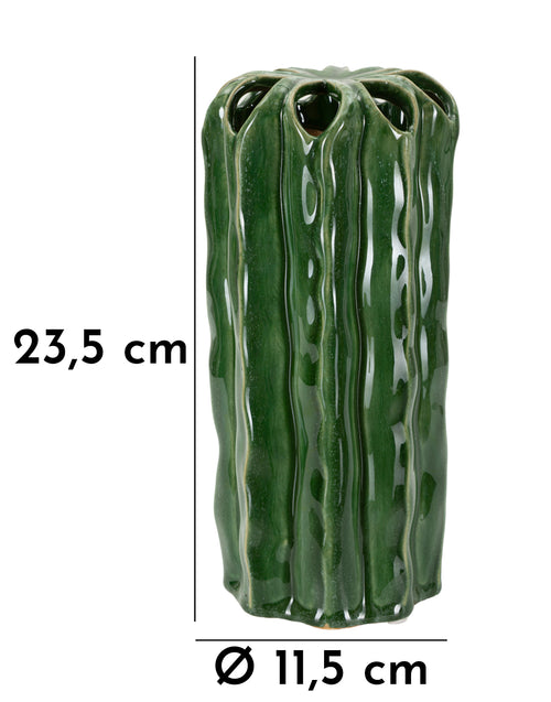 Mauro Ferretti vaas - 11,5x23,5 cm - groen