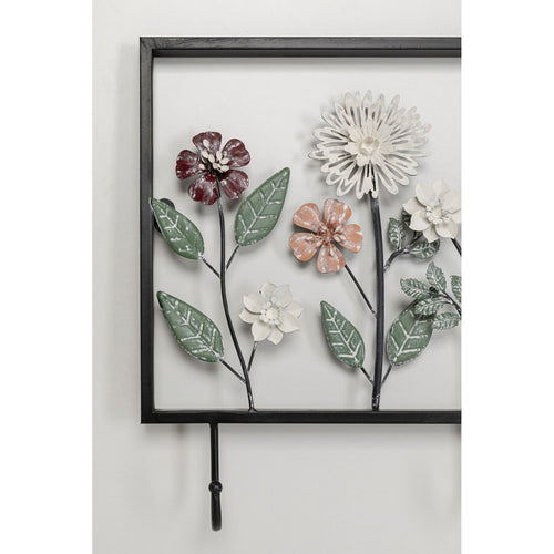 Kare Design Wand Kapstok ingelijste bloemen - vtwonen shop