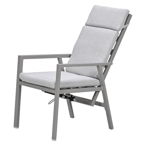 Garden Impressions Kasper tuinstoel verstelbaar taupe - 4 stuks