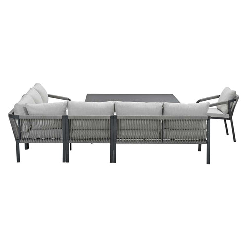 Garden Impressions lounge dining set Tarera donker grijs - 7-delig